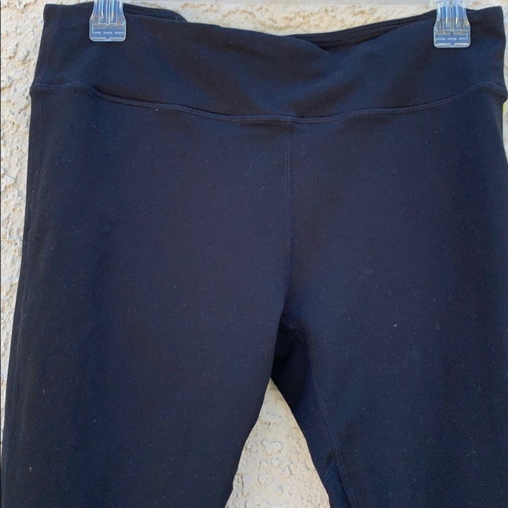 Fabletics Black Leggings With Mesh Back Panels - image 3